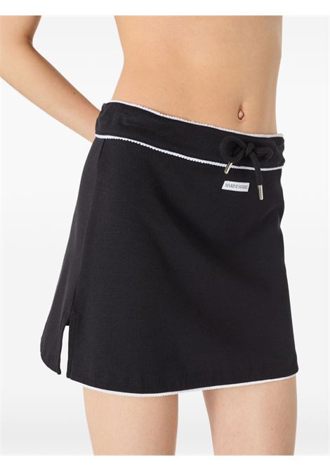cute 70's mini skirt woman black MARINE SERRE | WSK133ACJER0011BK99